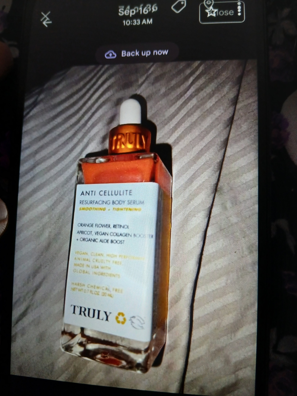 TRULY Anti-Cellulite Resurfacing Body Serum – Orange